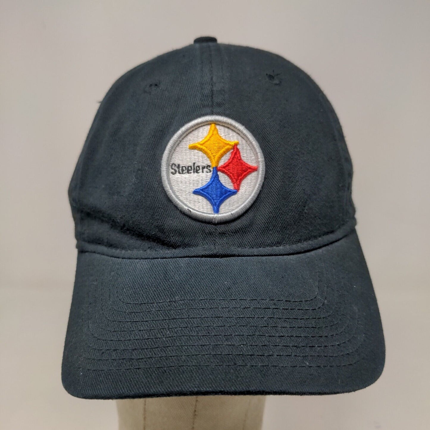 Reebok NFL Men's Slideback Hat Black Size OSFA Embroidered Pittsburgh Steelers