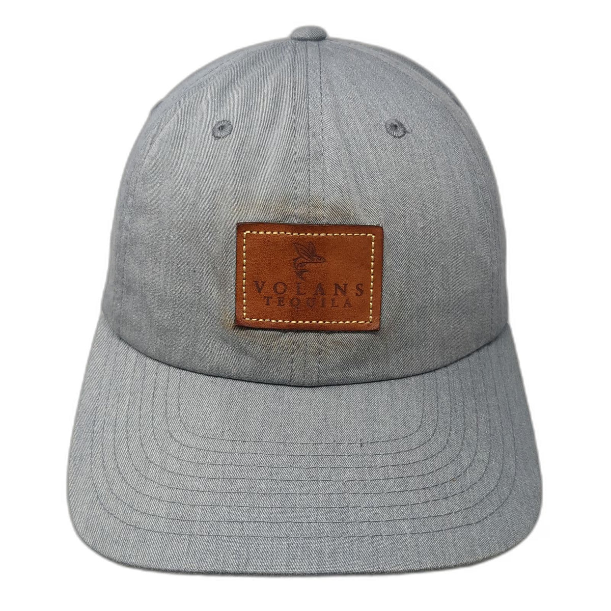 Richardson Baseball Cap Gray One Size Volans Tequila Leather Patch Strapback Hat