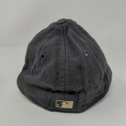 Chicago White Sox Fitted Hat Black Size 6 7/8 Embroidered MLB New Era Diamond
