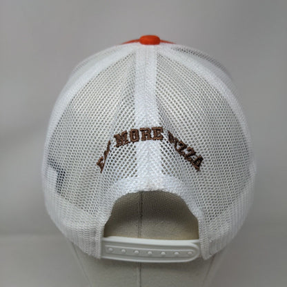 Meet You at Arni's Snapback Trucker Hat Orange One Size Mesh Back Port Authority