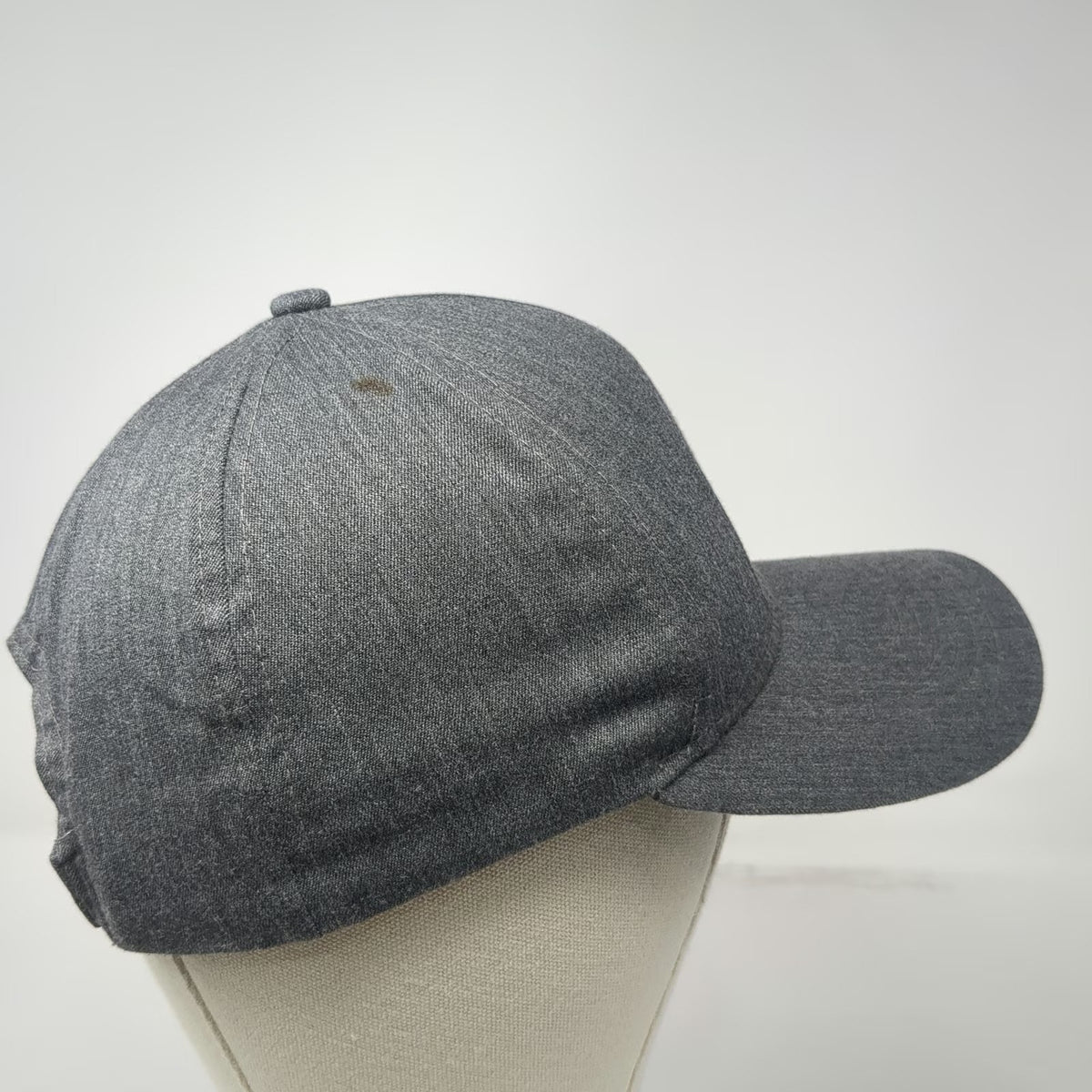 John Deere Baseball Cap Gray One Size Heathered Strapback Agriculture Logo Hat