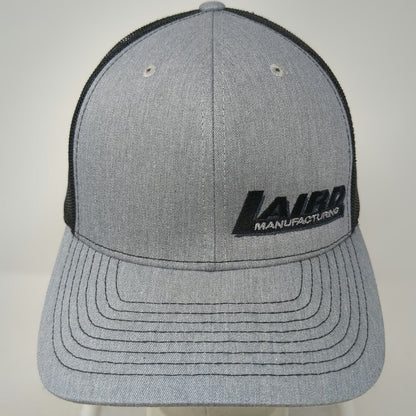 Richardson Trucker Hat Gray Black One Size Laird Manufacturing American Flag