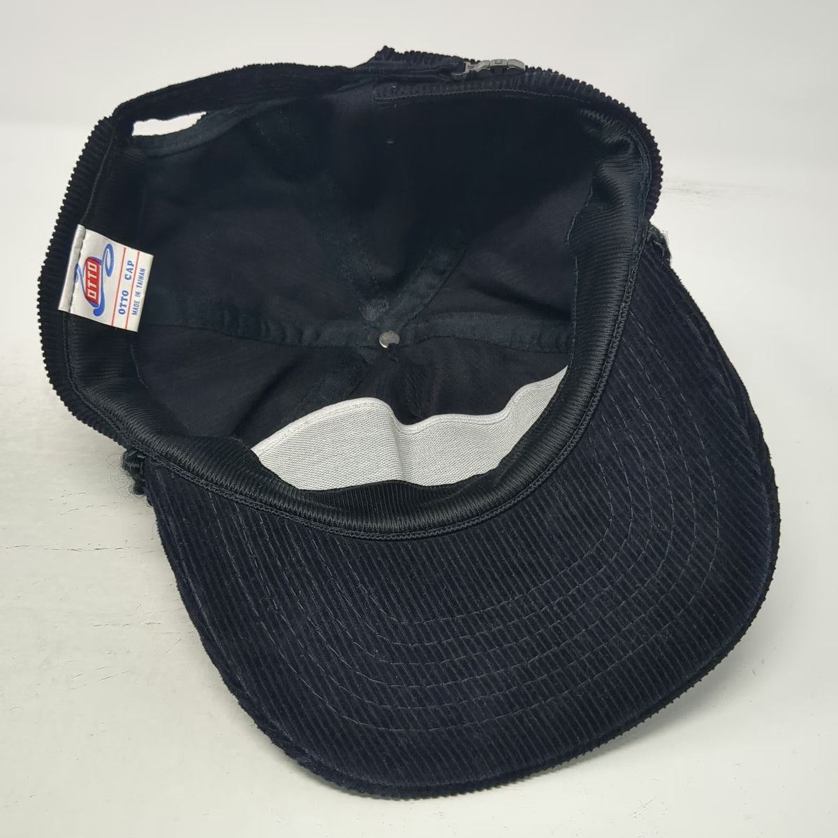 Otto 5 Panel Black Hat One Size Corduroy Rope Almota Elevator Graphic Cotton Cap