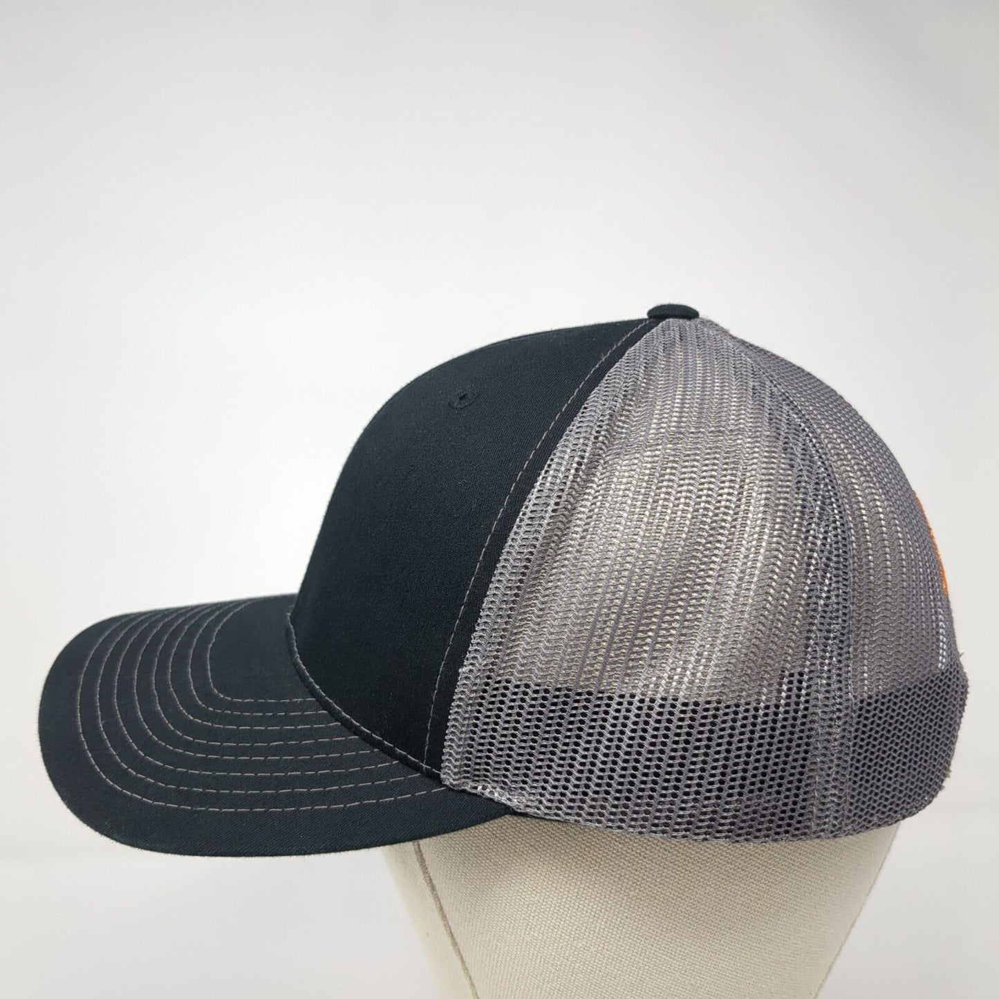 Sync Vans Snapback Trucker Hat Black One Size Mesh Back Richardson