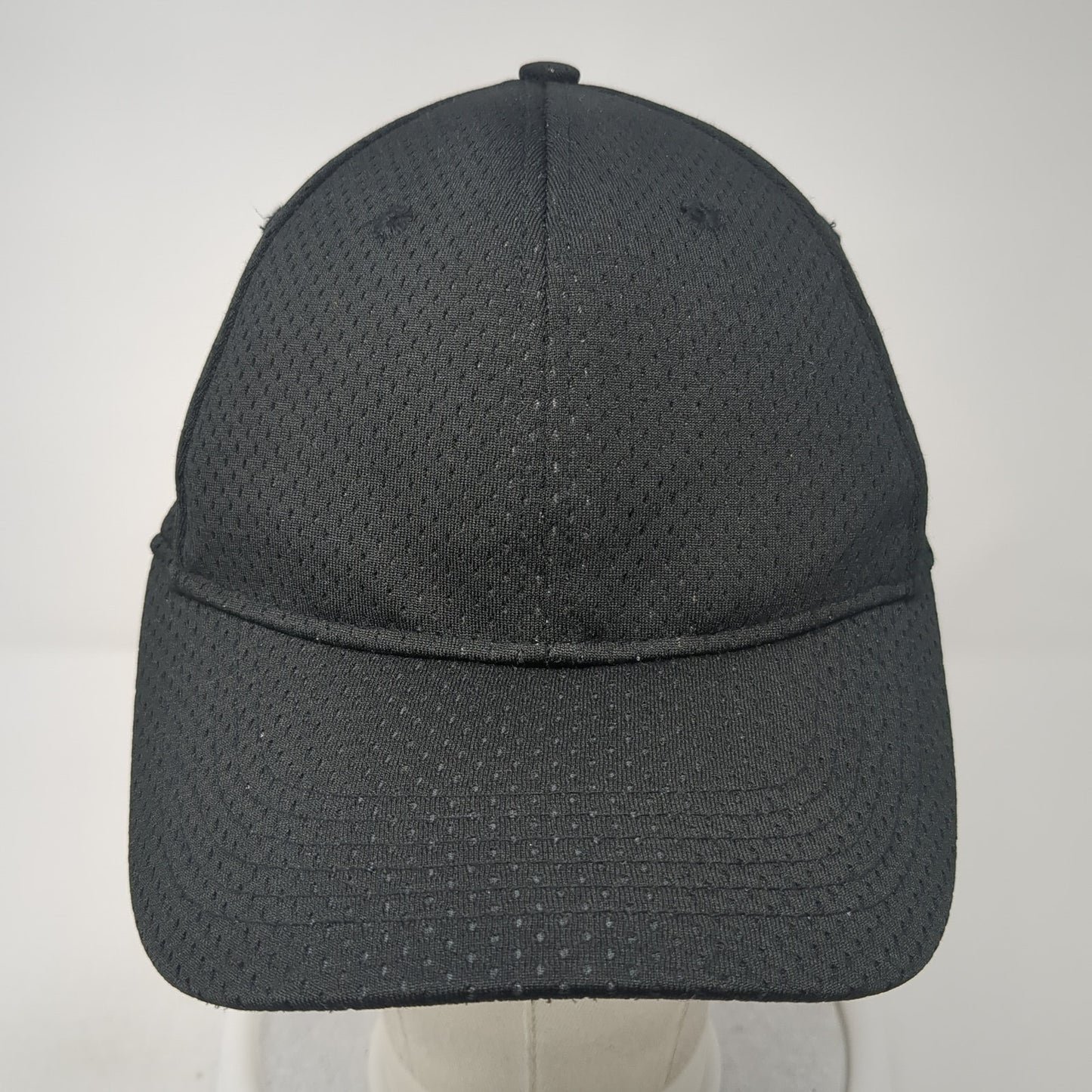 Augusta Sportswear Fitted Hat Black Medium Solid Blank Outdoor 6 Panel