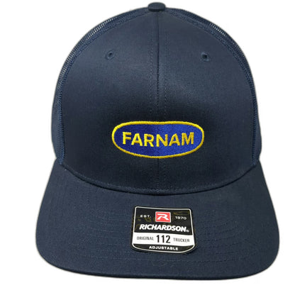 Richardson Trucker Hat Blue One Size Farnam Animal Health Mesh Snapback Horse