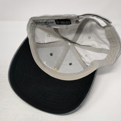 K-Products Simplot Gray One Size Baseball Cap Hat Herringbone Jersey Strapback