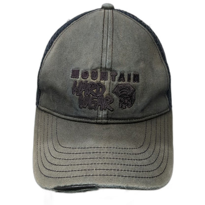Mountain Hardwear Trucker Hat Gray One Size Mesh Snapback Outdoor Logo Cap