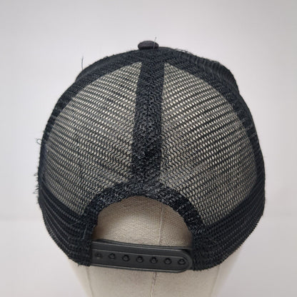 Spider-Man Snapback Trucker Hat Black OS Adjustable Embroidered Mesh Back Marvel