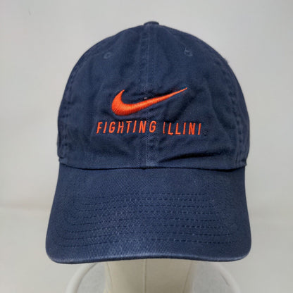 Nike S1ze Heritage 86 Men's Slideback Hat Blue OSFM Fighting Illini Illinois