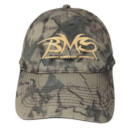 BMS Barry Motor Sports Snapback Hat Camo OSFA Adjustable Cobra
