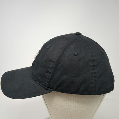 Helium Network Baseball Cap Black One Size Adjustable Embroidered Cotton Hat
