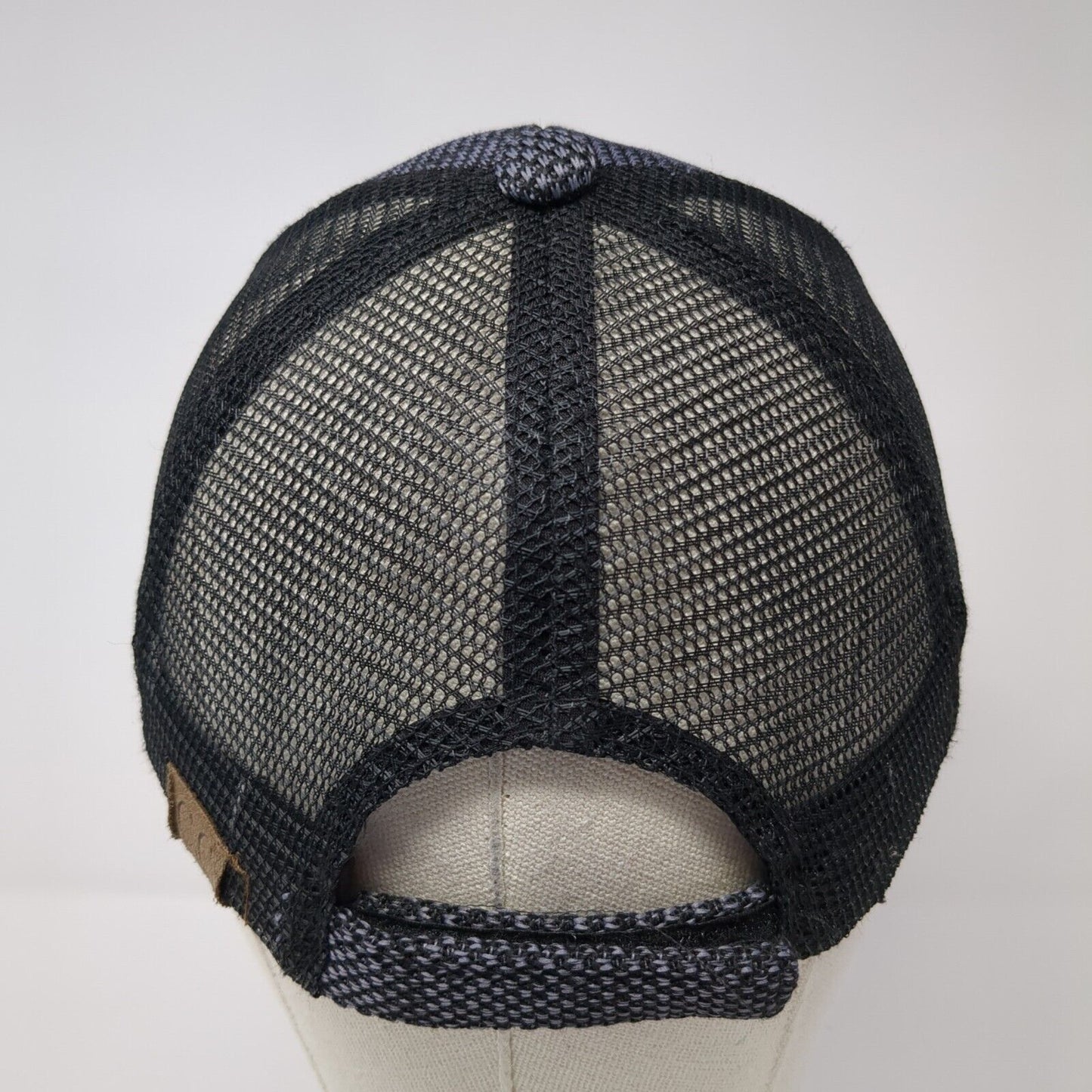 C.C Exclusives Strapback Mesh Back Trucker Hat Gray One Size 6 Panel