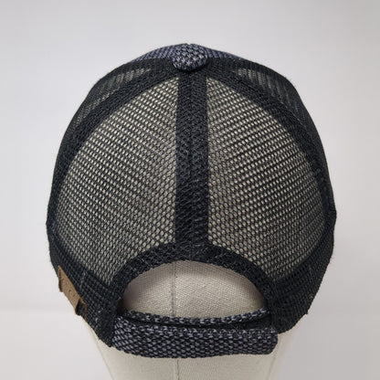 C.C Exclusives Strapback Mesh Back Trucker Hat Gray One Size 6 Panel