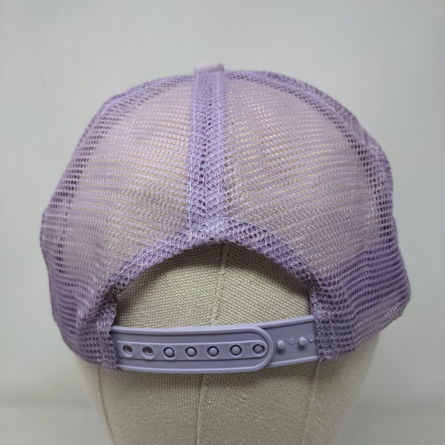Unbranded Snapback Mesh Back Rope Trucker Hat Purple One Size Blank