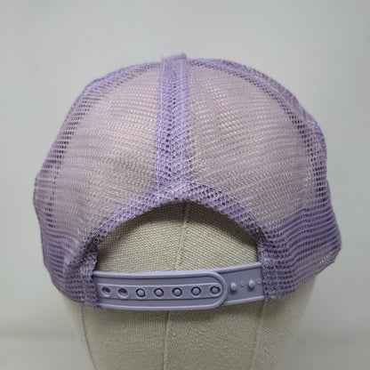Unbranded Snapback Mesh Back Rope Trucker Hat Purple One Size Blank