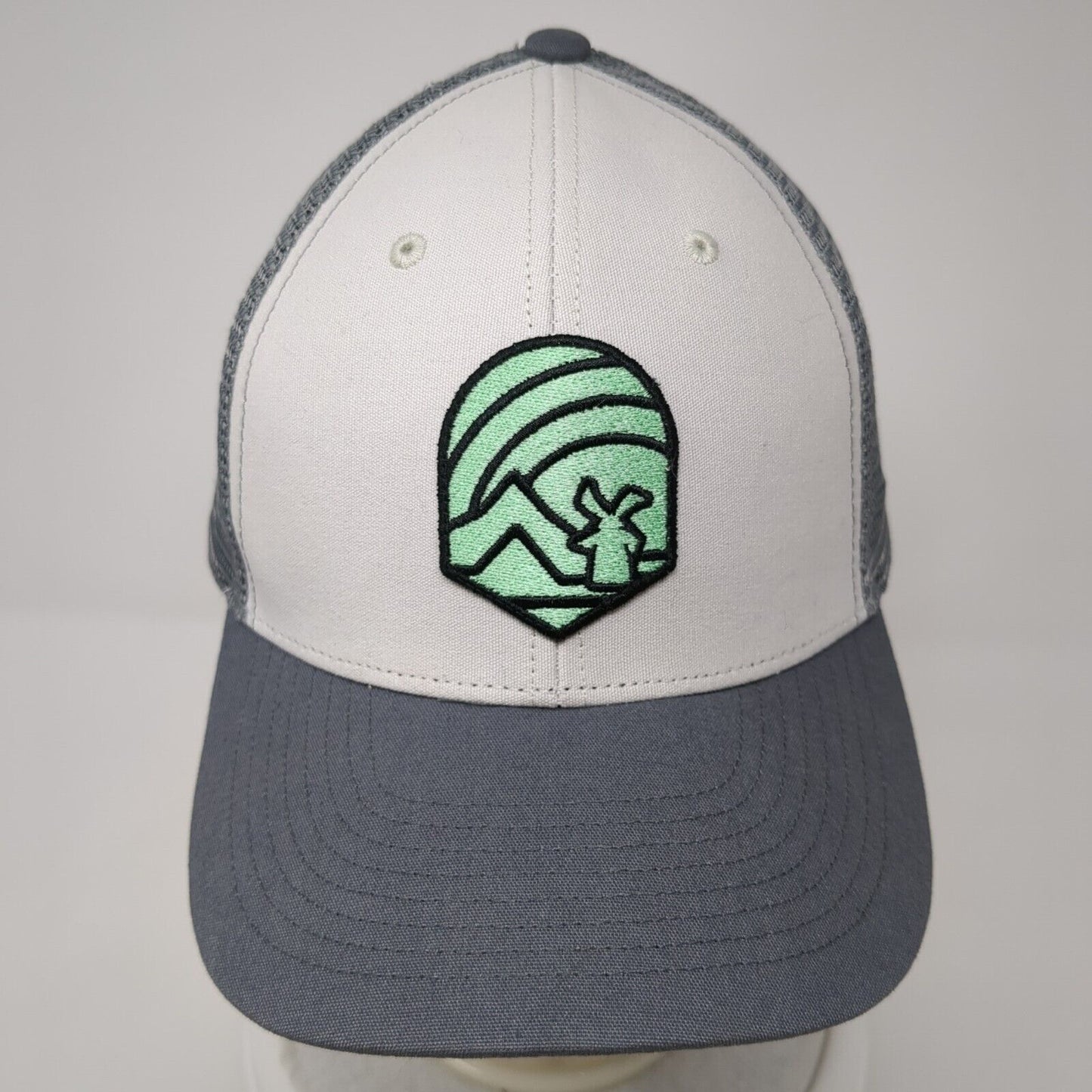 Dutch Bros Coffee Snapback Trucker Hat Gray One Size Adjustable Mesh Back