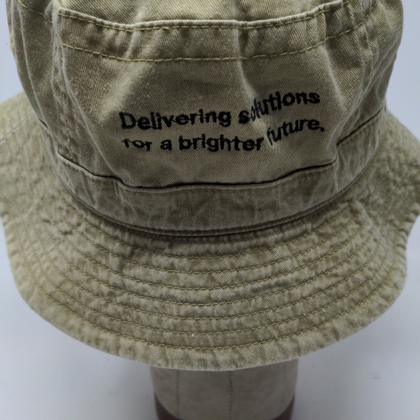 Headshots Men's Bucket Hat Green Tan Size M-L Embroidered Co Alliance Logo