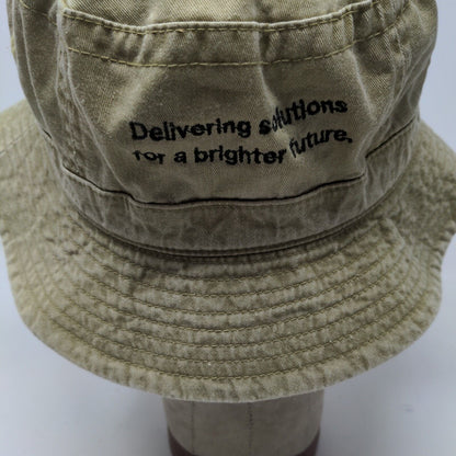 Headshots Men's Bucket Hat Green Tan Size M-L Embroidered Co Alliance Logo