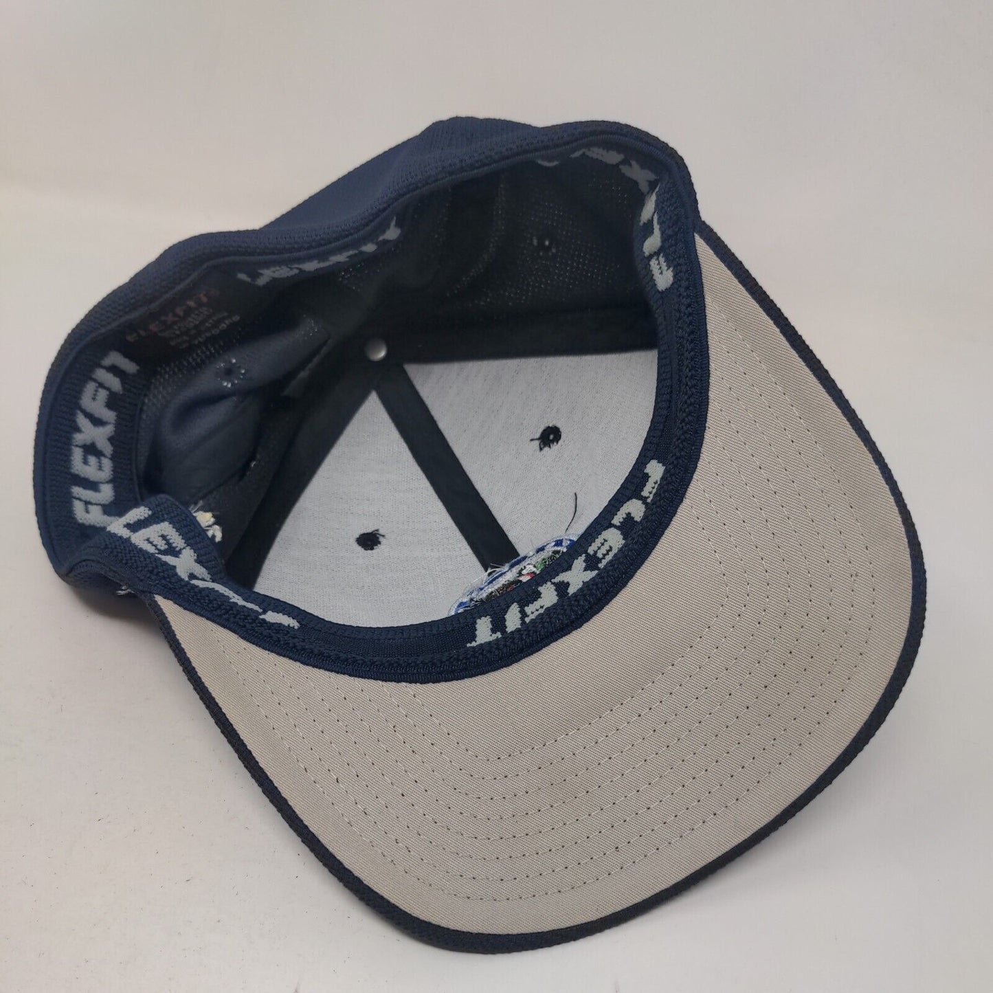 Country Delite Fitted Golf Hat Blue One Size Flex Fit Cool & Dry Embroidered