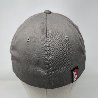 Milwaukee Fitted Hat Brown S/M Lightweight Vented Holes 6 Panel Yupoong