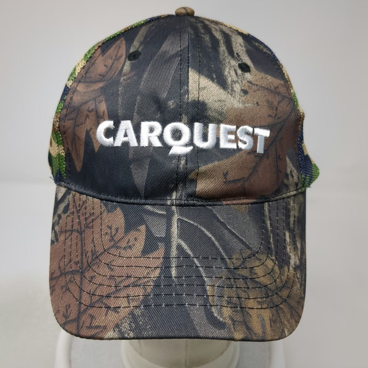 Carquest Trucker Hat Brown One Size Camo Mesh Back Snapback Auto Parts Logo