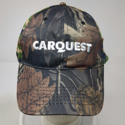 Carquest Trucker Hat Brown One Size Camo Mesh Back Snapback Auto Parts Logo