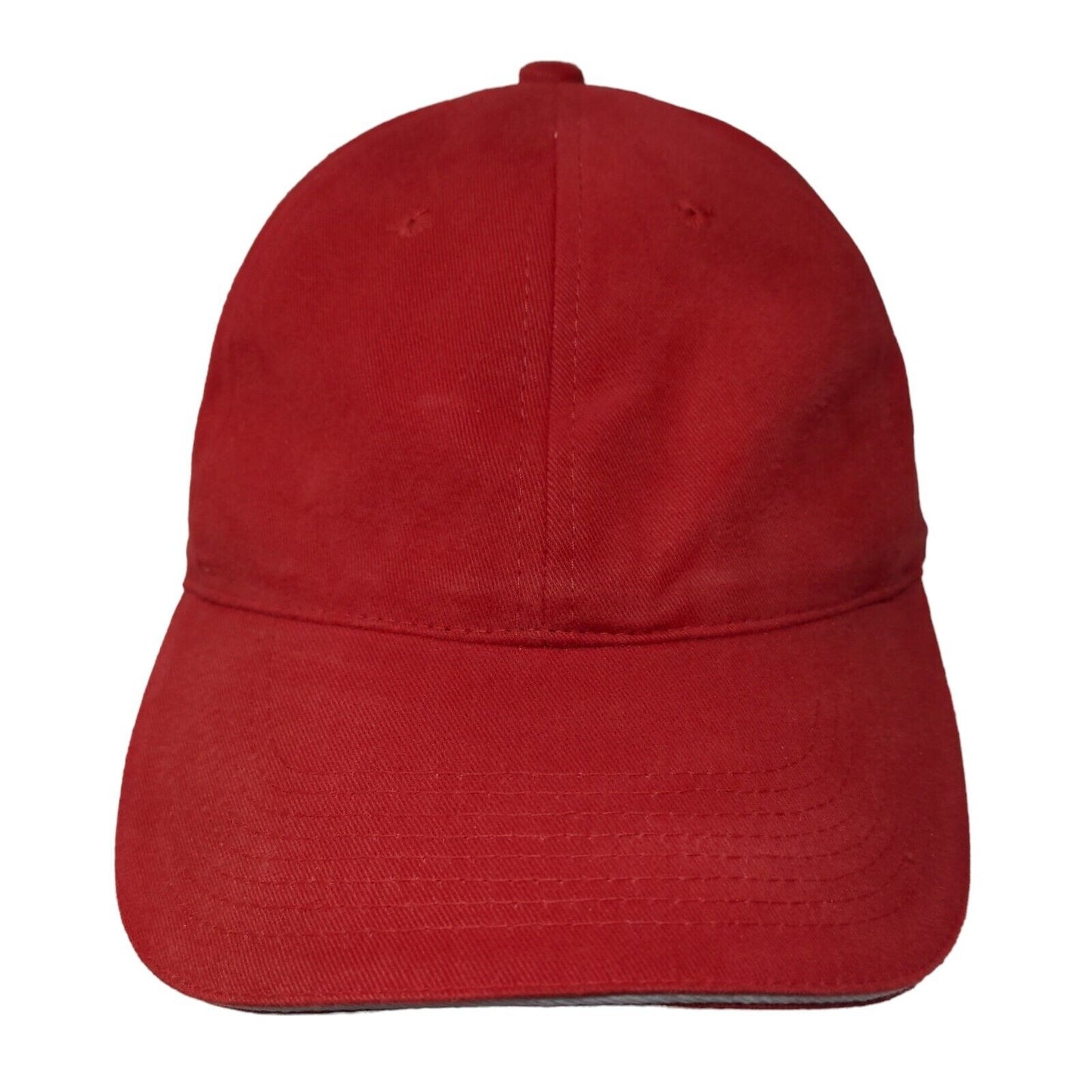 White Cross Switzerland Slideback Hat Red One Size Embroidered Adjustable
