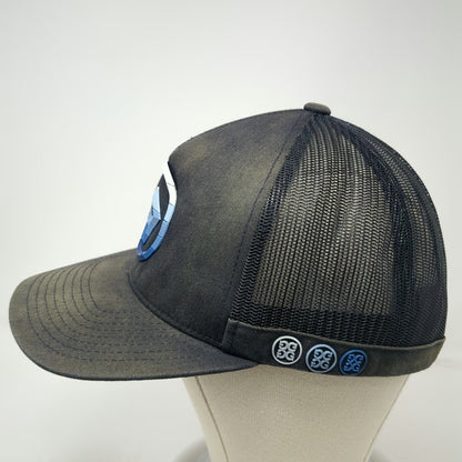 G/FORE Trucker Hat Blue One Size Mesh Back Snapback Circle Logo Gradient Pins