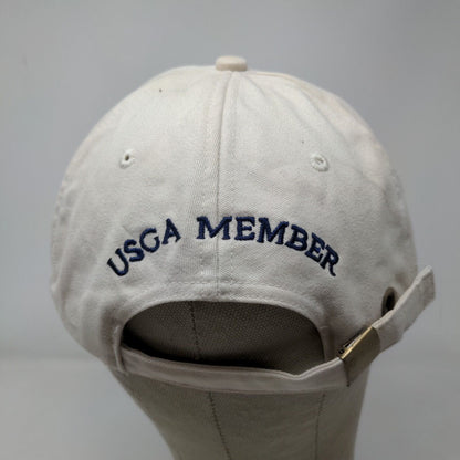 USGA Men's Slideback Hat Tan Embroidered US Open 2003 Olympia Fields Vintage