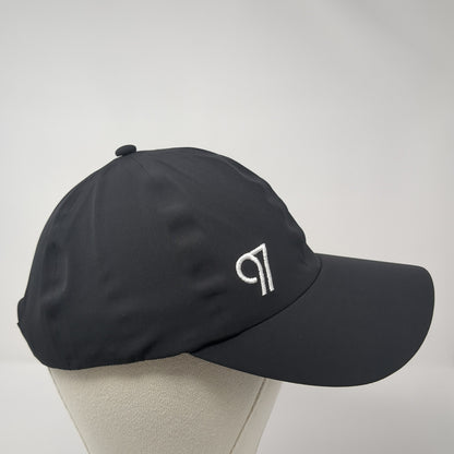 97 Strapback Baseball Cap Black One Size Adjustable Embroidered AS Colour