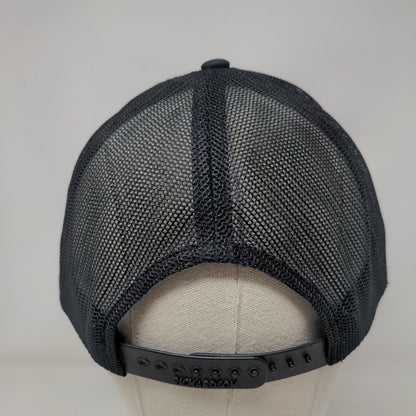 Letter M Snapback Mesh Back Trucker Hat Black One Size Richardson