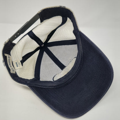 Magellan Outdoors Snapback Mesh Back Trucker Hat Blue One Size Fish