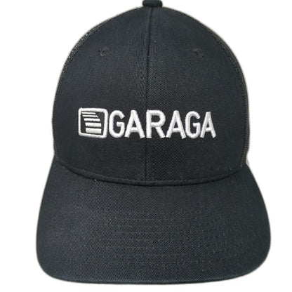 AJM International Garaga Trucker Hat Black One Size Mesh Back Snapback Logo Cap