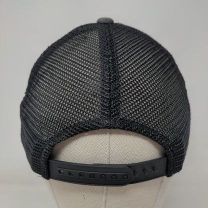 Costa Del Mar Snapback Trucker Hat Black One Size Adjustable Mesh Back 6 Panel