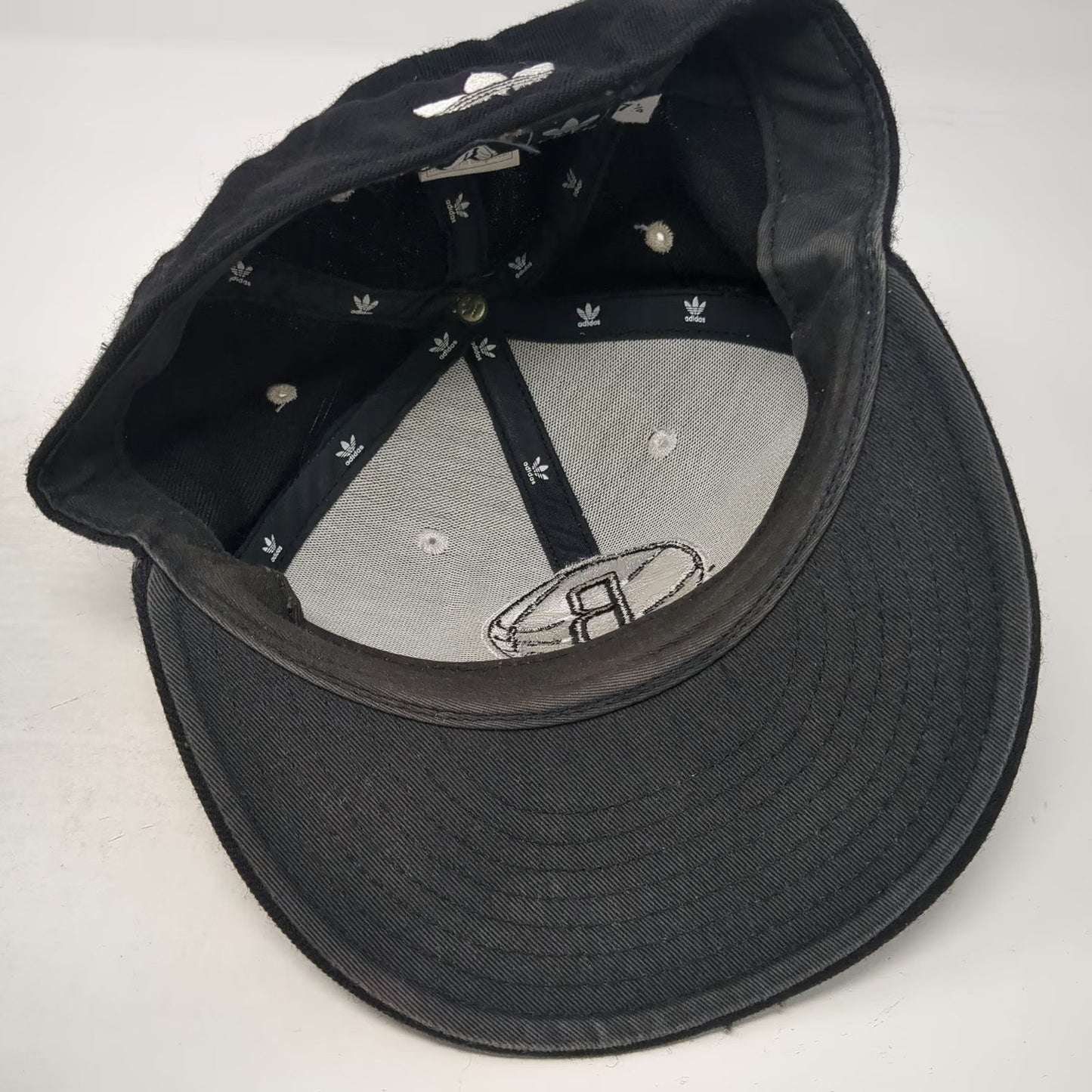 Adidas Brooklyn Nets NBA Baseball Cap Black 7 1/4 100% Wool Fitted Trefoil Hat