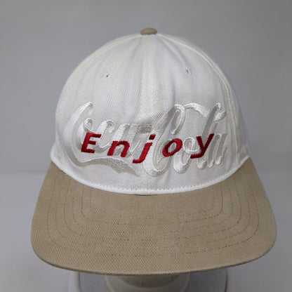 Enjoy Coca-Cola Slideback Hat White OS Adjustable Embroidered American Needle