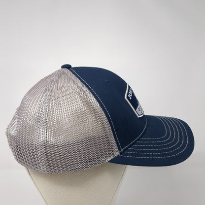 John Deere Quality Farm Equipment Snapback Trucker Hat Blue OS Adjustable Mesh