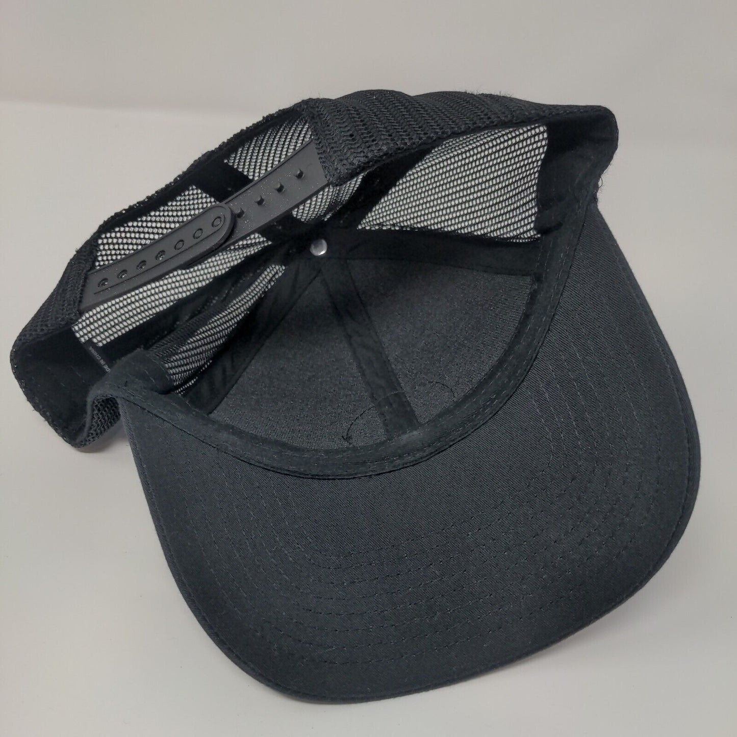CHI Snapback Trucker Hat Black One Size Adjustable Embroidered Mesh Back HAKA