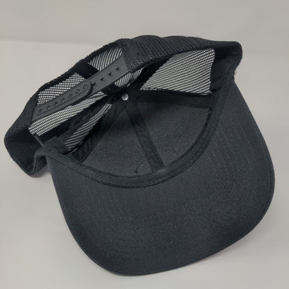 CHI Snapback Trucker Hat Black One Size Adjustable Embroidered Mesh Back HAKA