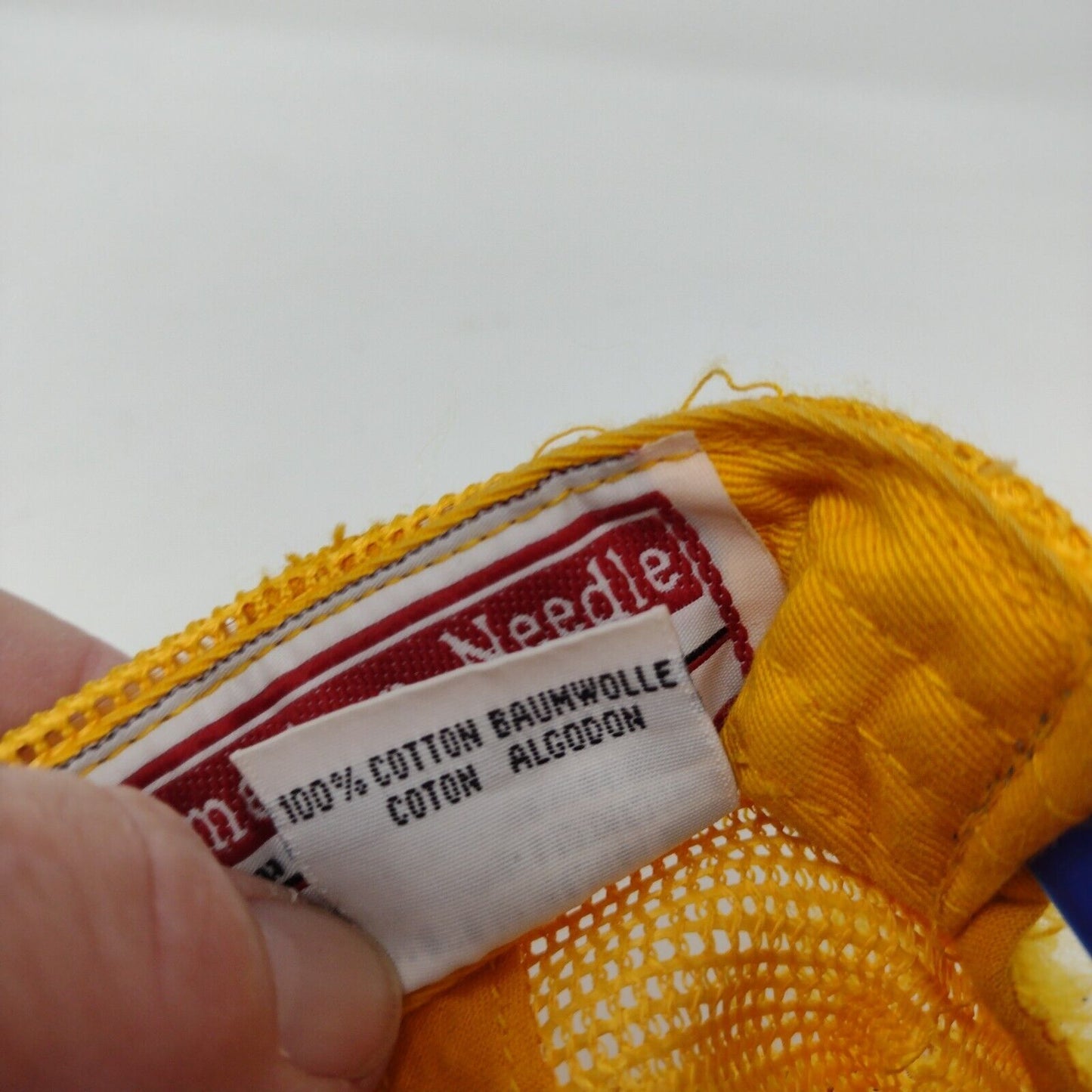 Letter S Patch Snapback Trucker Hat Multi OSFA Mesh Back American Needle