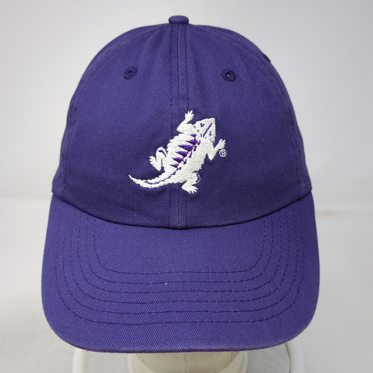 Baseball Cap Purple One Size TCU London Horned Frogs Mascot Hat Texas Christian