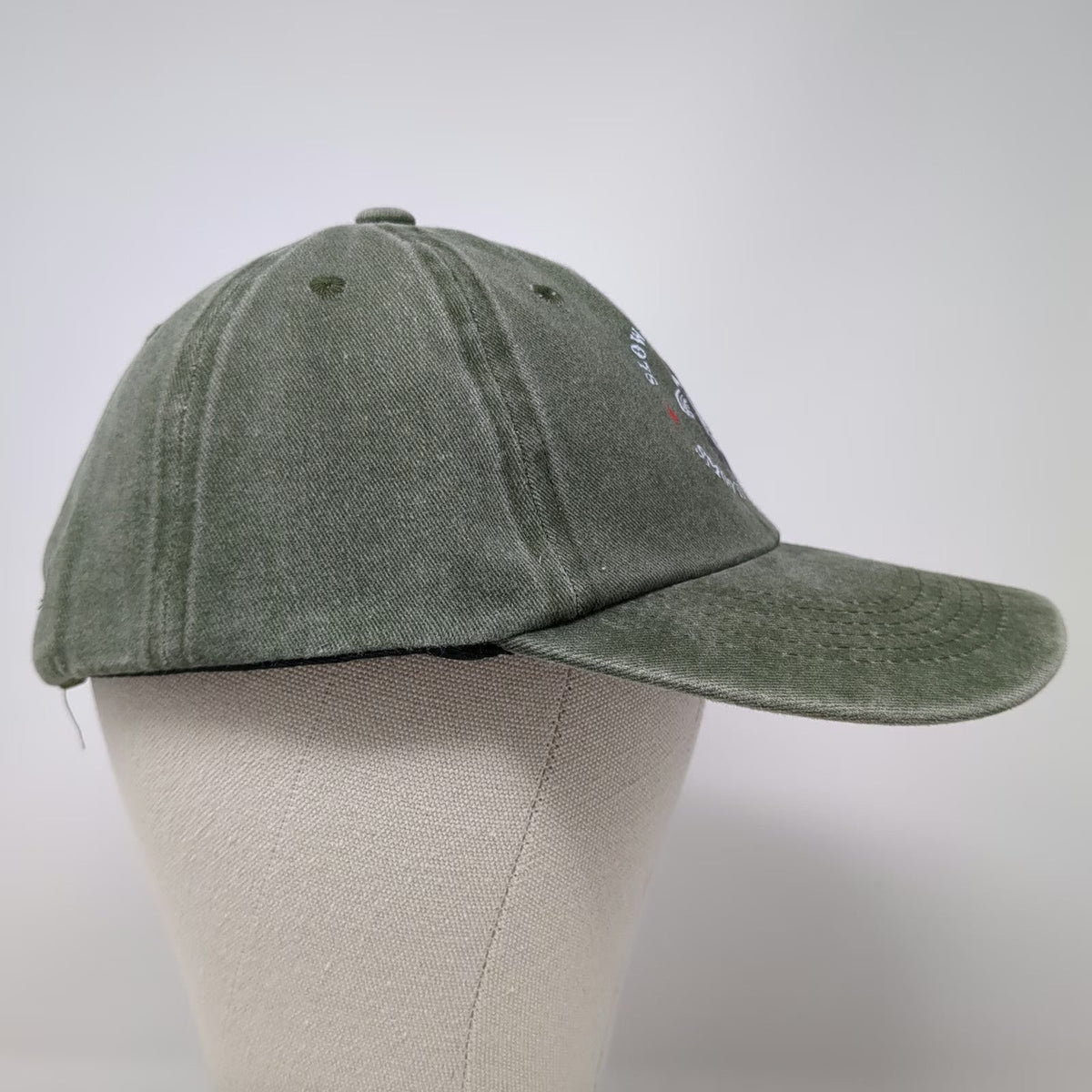 Baseball Cap Green One Size Slow Is Smooth Smooth Is Fast Monkey Slideback Hat