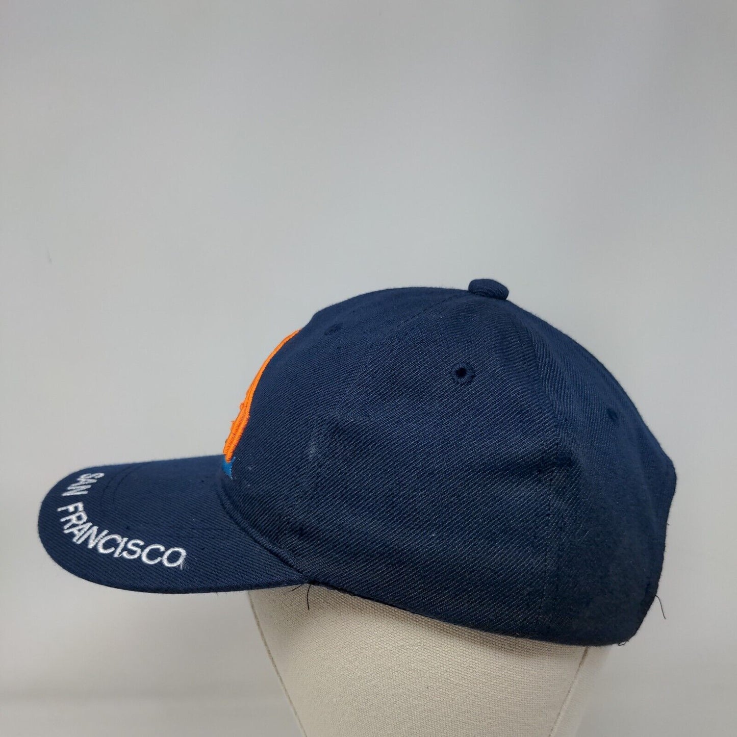 San Francisco Strapback Hat Blue One Size Adjustable Embroidered 6 Panel