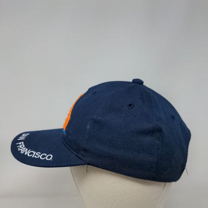 San Francisco Strapback Hat Blue One Size Adjustable Embroidered 6 Panel