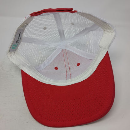 Vitronic American Red Cross Red Baseball Cap One Size Mesh Strapback Hat Logo
