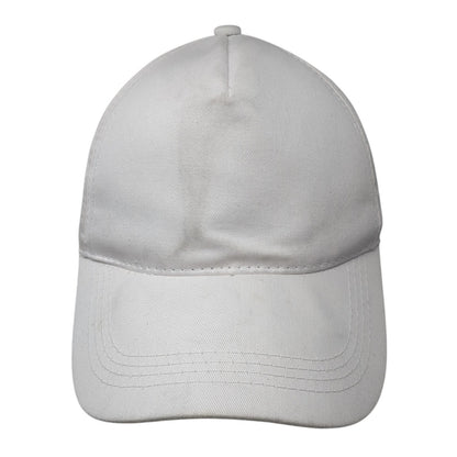 Outdoor Cap Snapback Hat White One Size Adjustable Solid Blank Outdoor