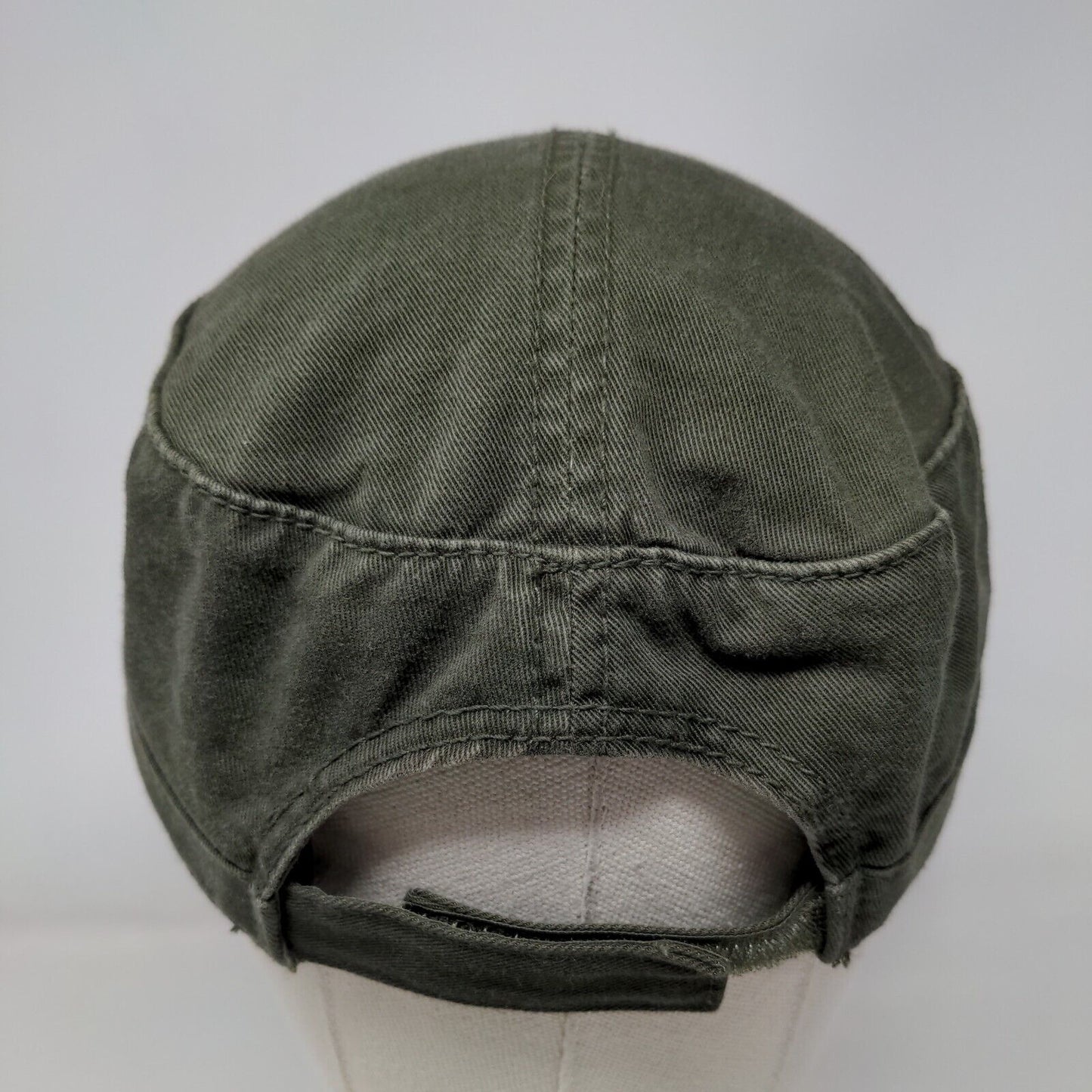 Camp Pennyroyal Cadet Army Cap Green One Size Adjustable Embroidered Fahrenheit