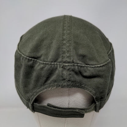 Camp Pennyroyal Cadet Army Cap Green One Size Adjustable Embroidered Fahrenheit