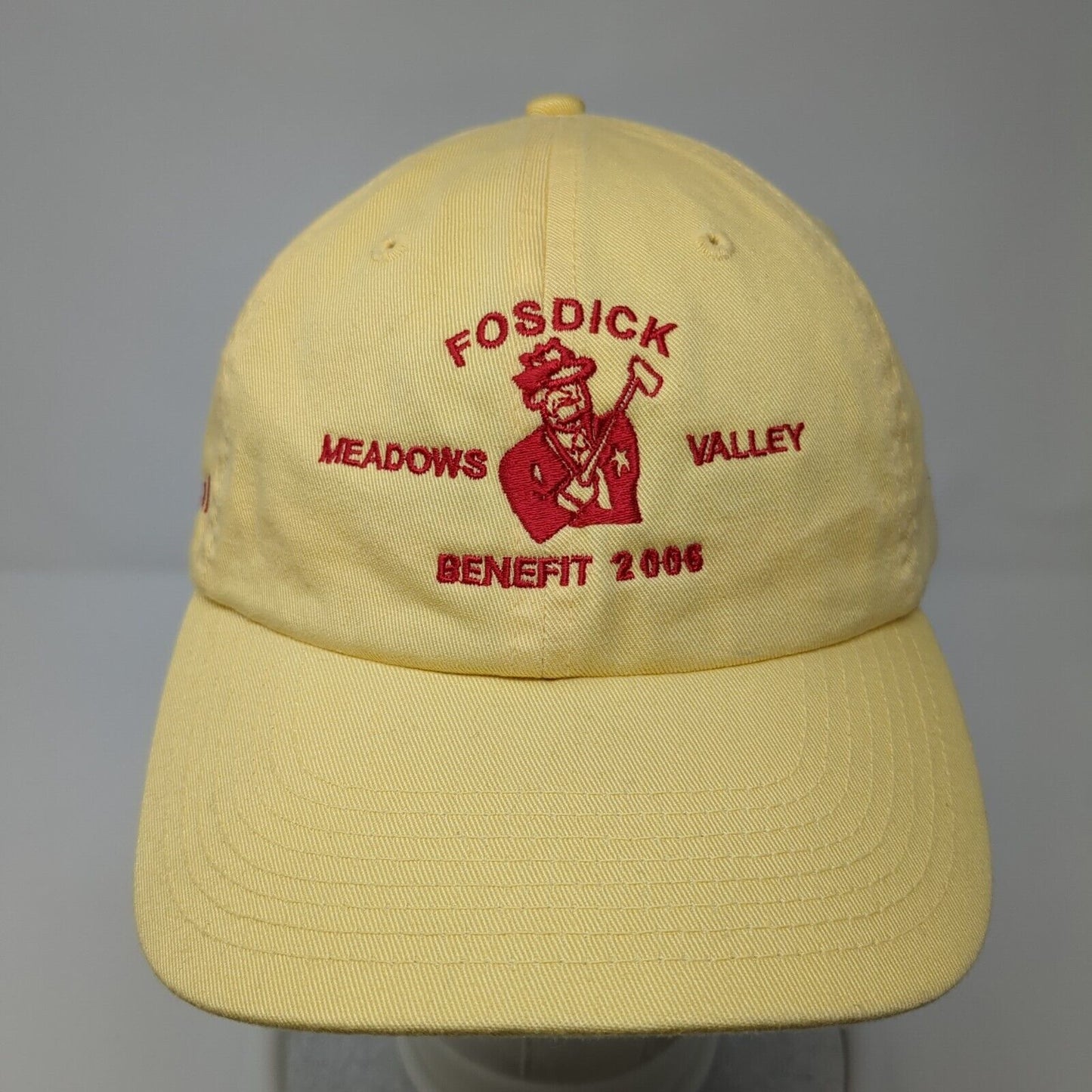 Fosdick Meadows Valley Benefit 2006 21st Annual CocaCola Slideback Hat Yellow OS